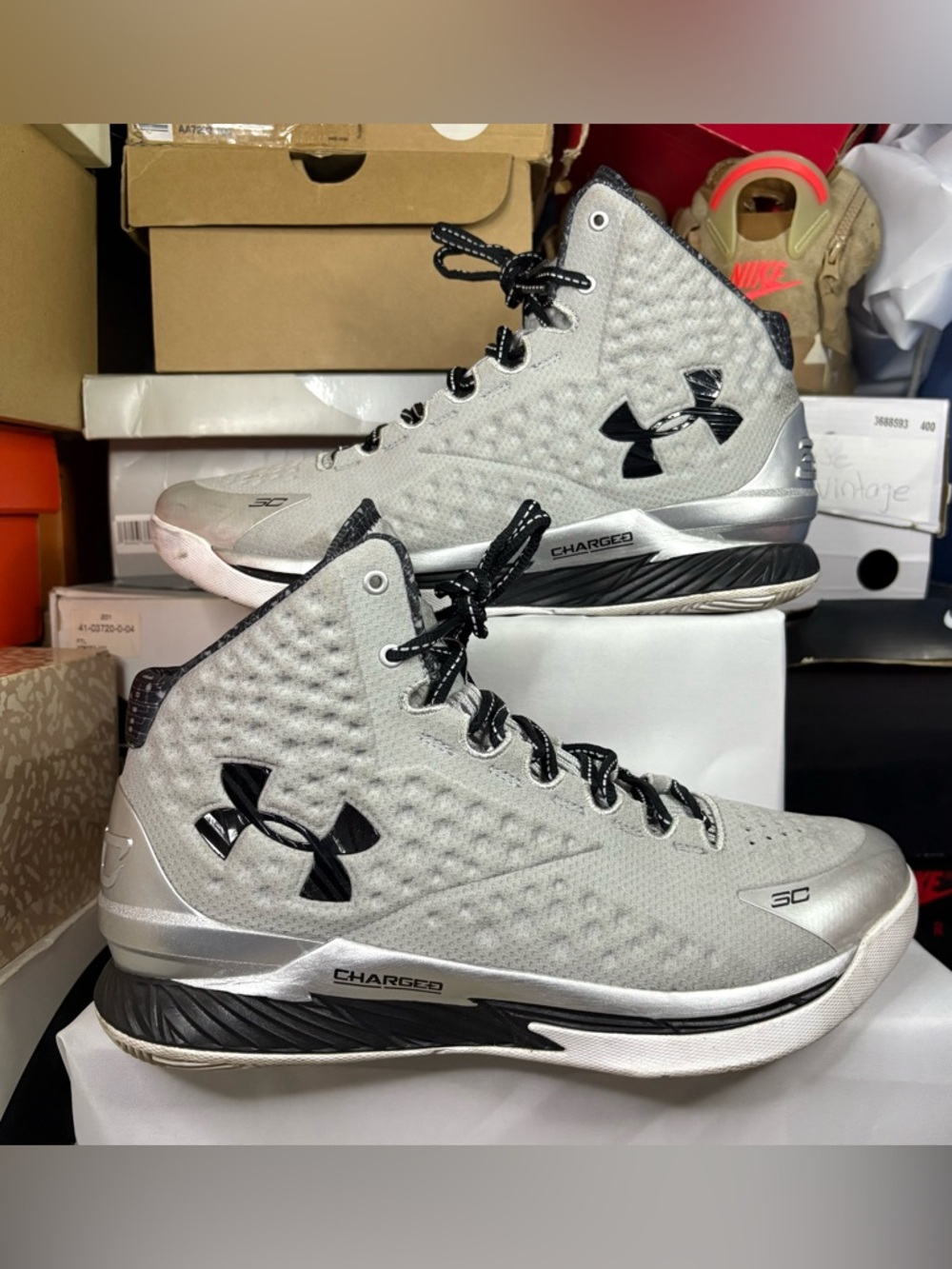 Size 10 - Under Armour Curry 1 Retro Black History Month